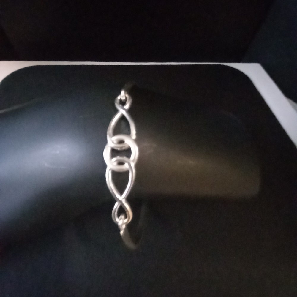 Sterling Silver Infinity Bracelet - image 5